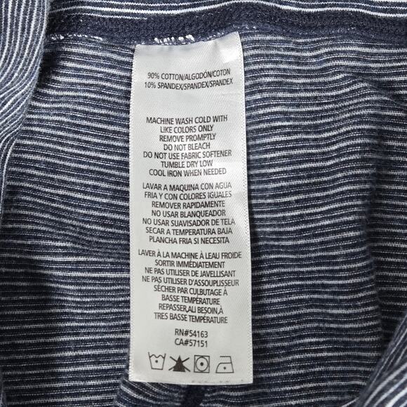 Calvin Klein Performance Navy Stripe Fold Over Leggings S - Picture 4 of 12